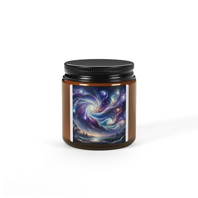 Scented Soy Candle (Multi-Size, Amber Jar)