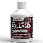 Nutrabytes Liquid Bovine Collagen 10000mg 500 ML Pure Peptide - Anti-Ageing