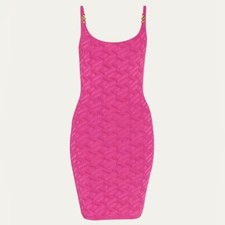 VERSACE Medusa 95 la greca mini dress in Pink IT:40