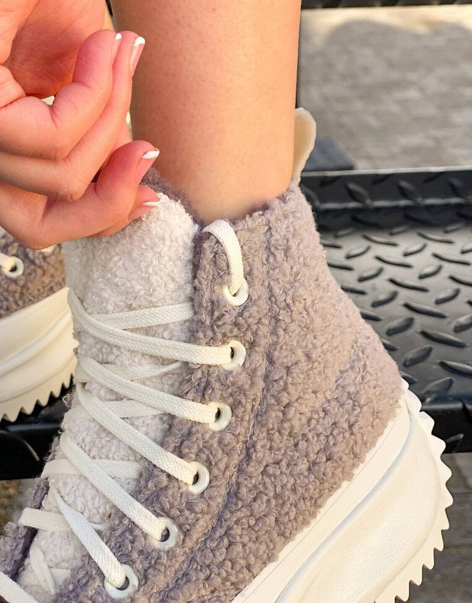 Converse Run Star Hike Sherpa Vapor Mauve High Top Sneaker  display picture 1