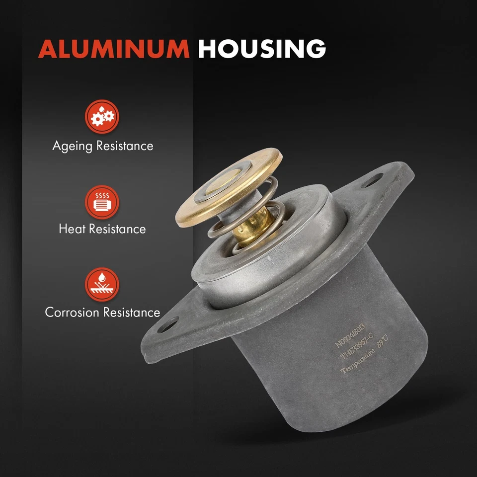 Termostato de refrigerante de motor para International Harvester IC Corporation 3000 IC 89°C Foto 4 de 4