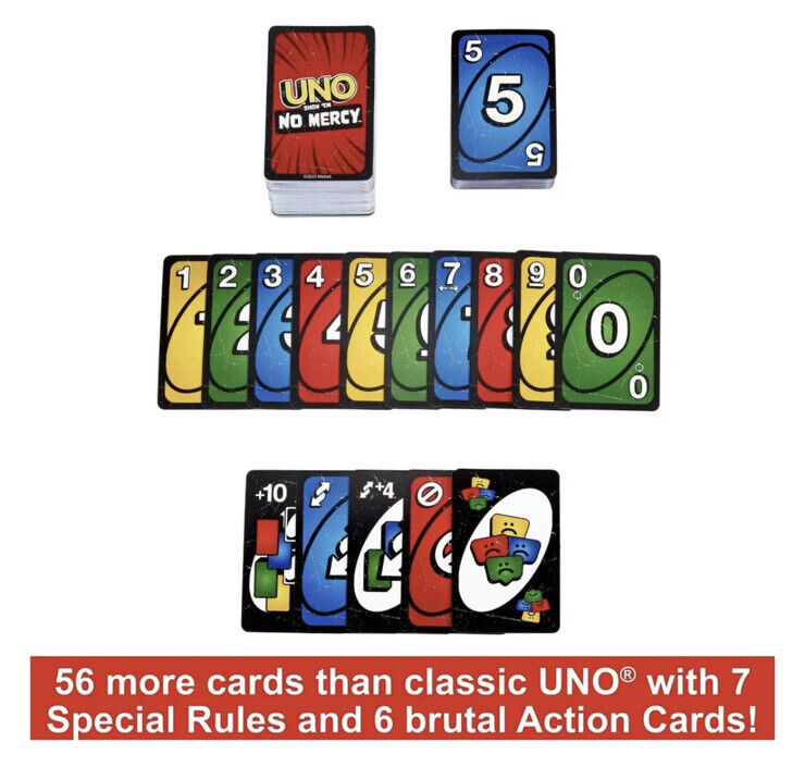 UNO Show 'Em No Mercy!! SEALED🔥Card Game! BRAND NEW! Tik Tok Trend!  🔥FAST✈️