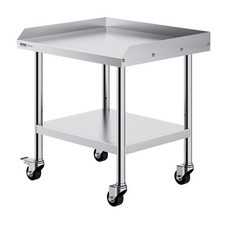 Stainless Steel Work Table, 24 x 28 x 30 Inch Commercial Food Prep Worktable