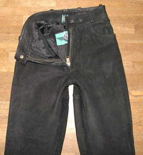" Hein Gericke Classic Gear Damen- Leather Jeans Biker Pants IN Black Approx. 34 - Picture 4 of 4