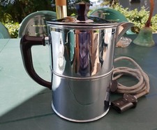 Superbe Bouilloire ancienne CALOR LUXE inox vintage 1950 Excellent état d'origin