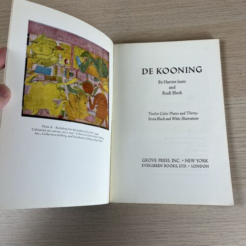 WILLEM DE KOONING by Harriet Janis - 1st - 1960 Grove Gallery plates - ART - Imagen 8 de 9