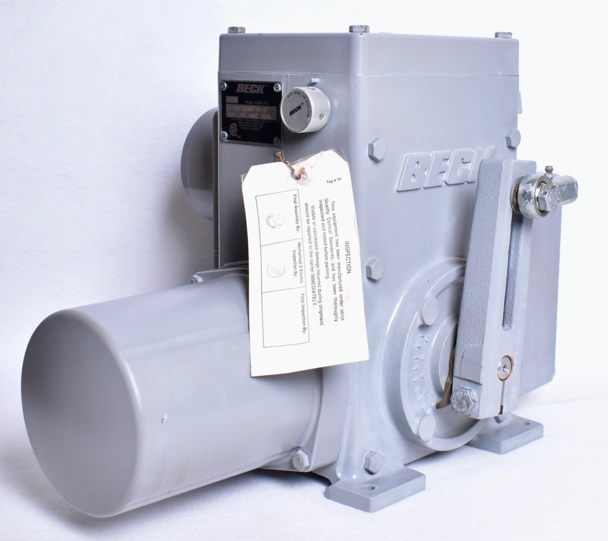Beck Electric Valve Actuator 55VA 120V 1PH 60Hz 11-159-130907-01 