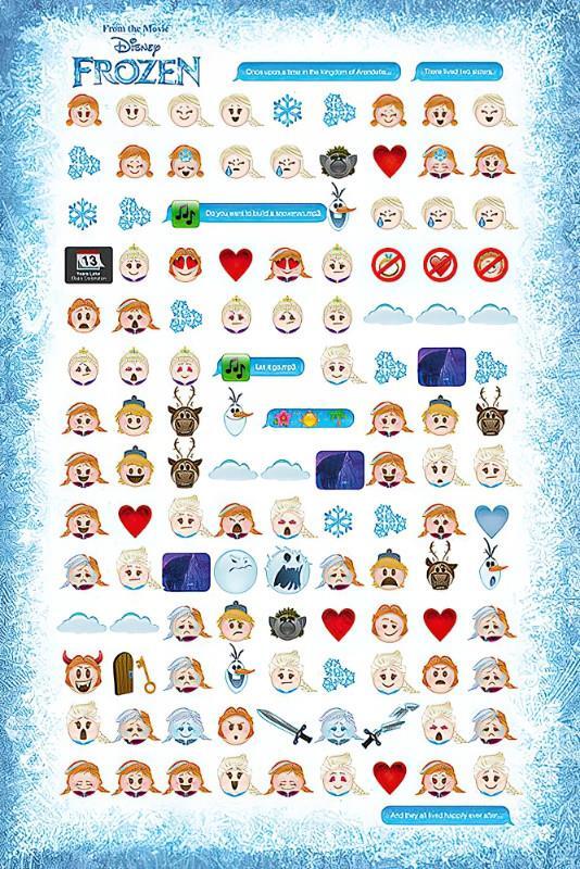 Disney Frozen : Told By Emojis - Maxi Poster 61 x 91.5 cm new and sealed