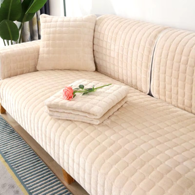 Flanell Sofakissen Vier Jahreszeiten Allgemein Rutschfest Verdickt Wohnzimmer Sofa Ba