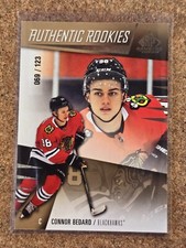 CONNOR BEDARD 2023-24 SP Game Used Authentic Rookies Gold 69/123 RC 🔥🔥🔥