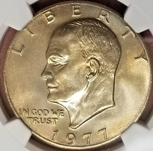 NGC MS-66! 1977 EISENHOWER IKE DOLLAR