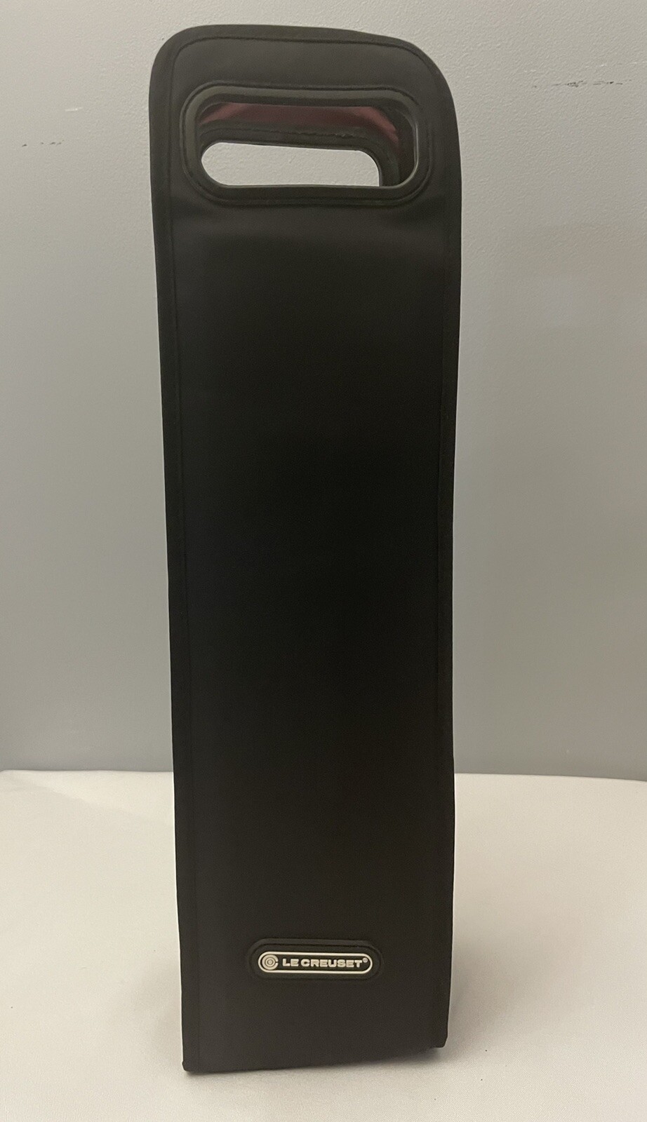 EUC Le Creuset Wine Accessories Black Bottle Carrier Bag Ice Cooler