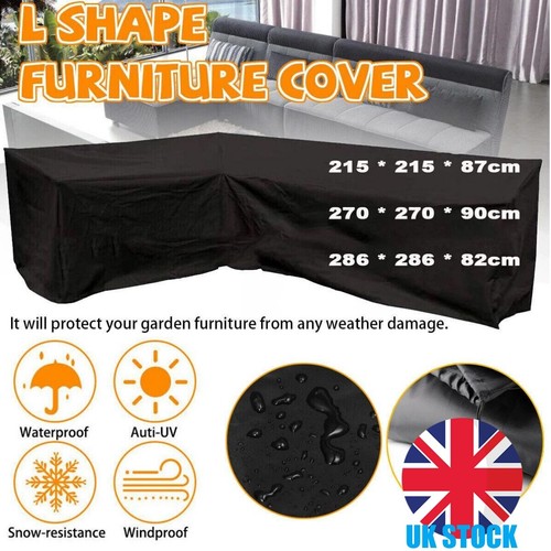 Waterproof LShape Garden Furniture Cover Heavy Duty Rattan Corner
