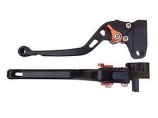 ORANGE LONG MOTORCYCLE CLUTCH BRAKE LEVERS for TRIUMPH 675 STREET TRIPLE R 09-13