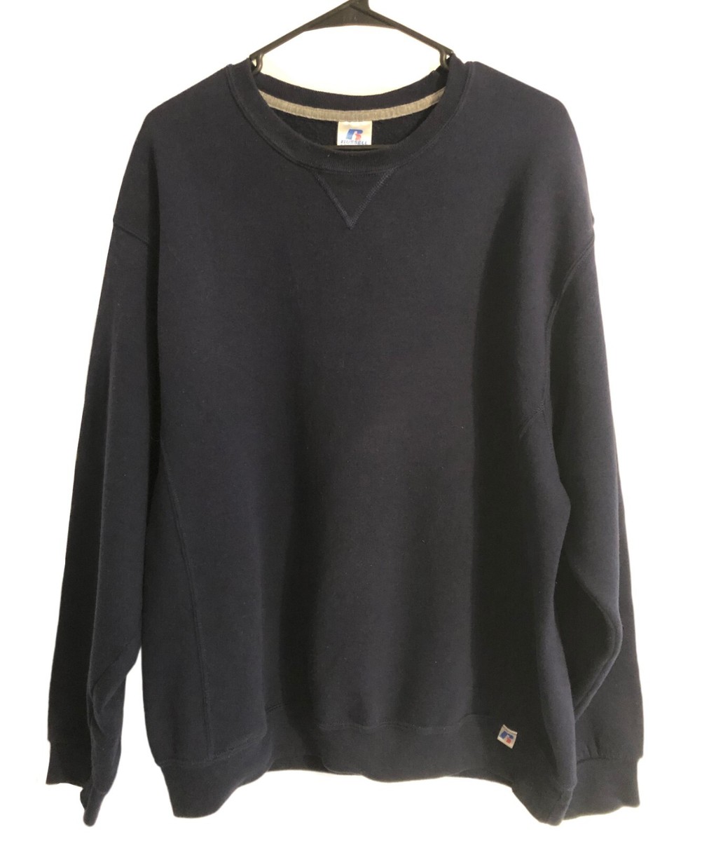 トップス russell athletic 50s about L Vintage 80's Russell Athletic USA Made Solid RED Crewneck Pullover