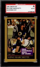 GINO MARCHETTI 1992 ENOR PRO FT HOF SGC AUTHENTIC SLAB AUTOGRAPHED COLT CARD