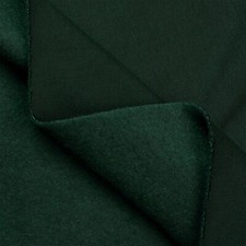 Hunter Green Polyester Cotton Sweatshirt Fleece Fabric - 60" Wide - by the Yard