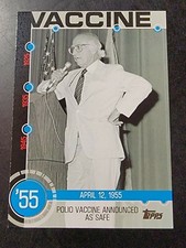 2015 Topps Baseball History #2A Jonas Salk Polio Vaccine