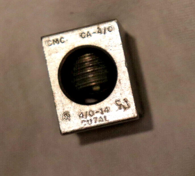 CA-4/0 CMC Mechanical Lug Electrical Connnection Terminal 4/0-14 Connector Bus - Image 2 of 4