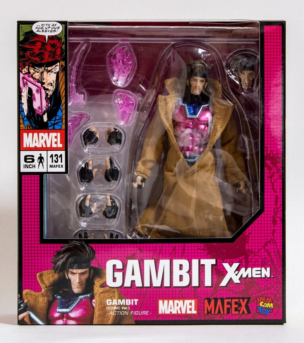 Marvel Legends 6-Inch Mafex Gambit Action Figure Exquisite Detailing