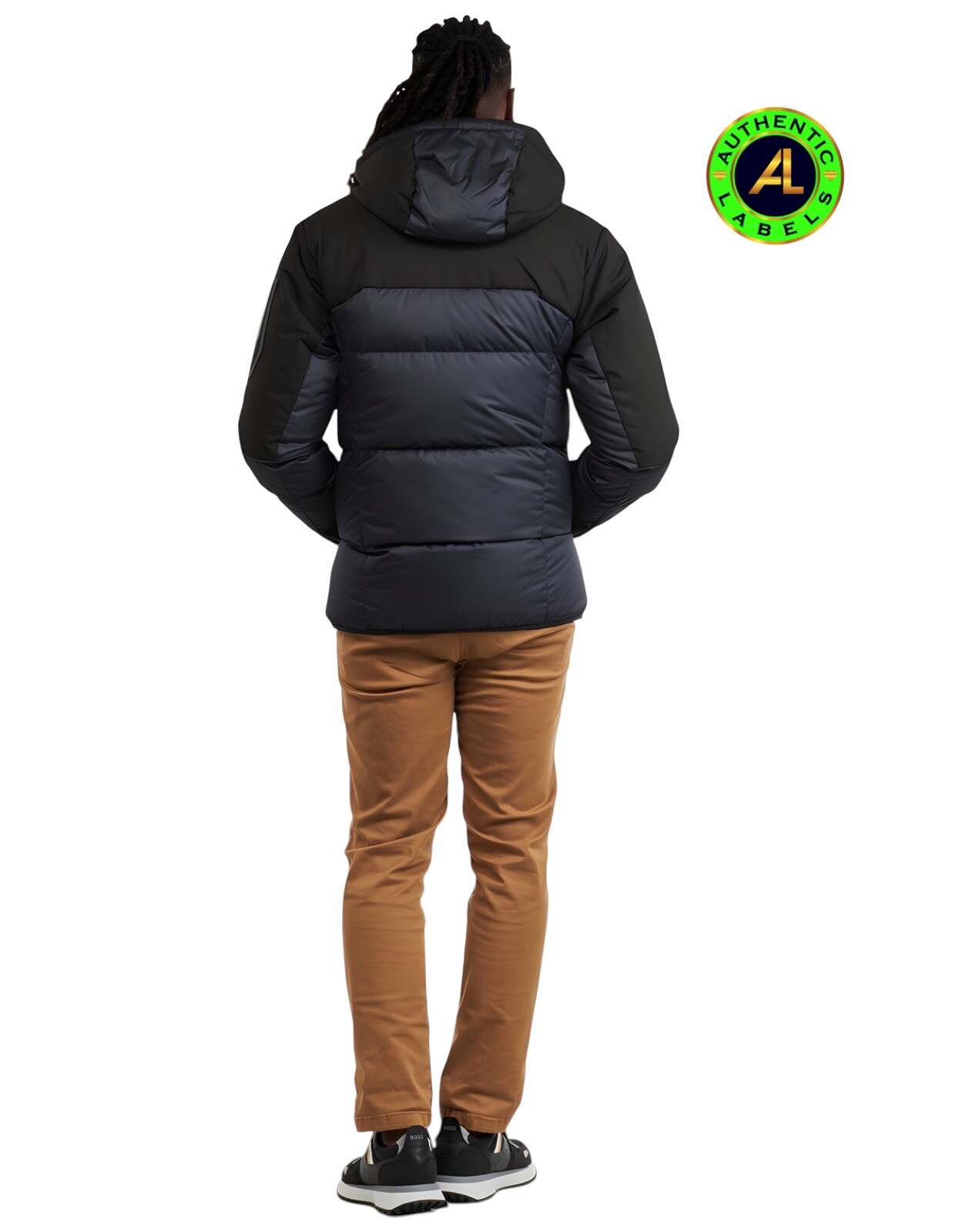 BOSS J_Hamar 3 Water Repellent Down Jacket With Detachable Hood S Navy RRP £389 image 5