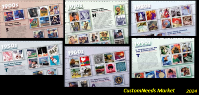 Celebrate the Century Stamps 6 Different Sets Factory Sealed (50