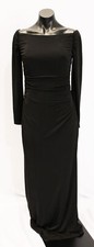 La Femme Fashion Women's Off the Shoulder Jersey Gown CD4 Black Size 6