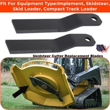 2x For Wolverine Skidsteer Brush Hog Cutter Replacement Grass Mower Blades Steel