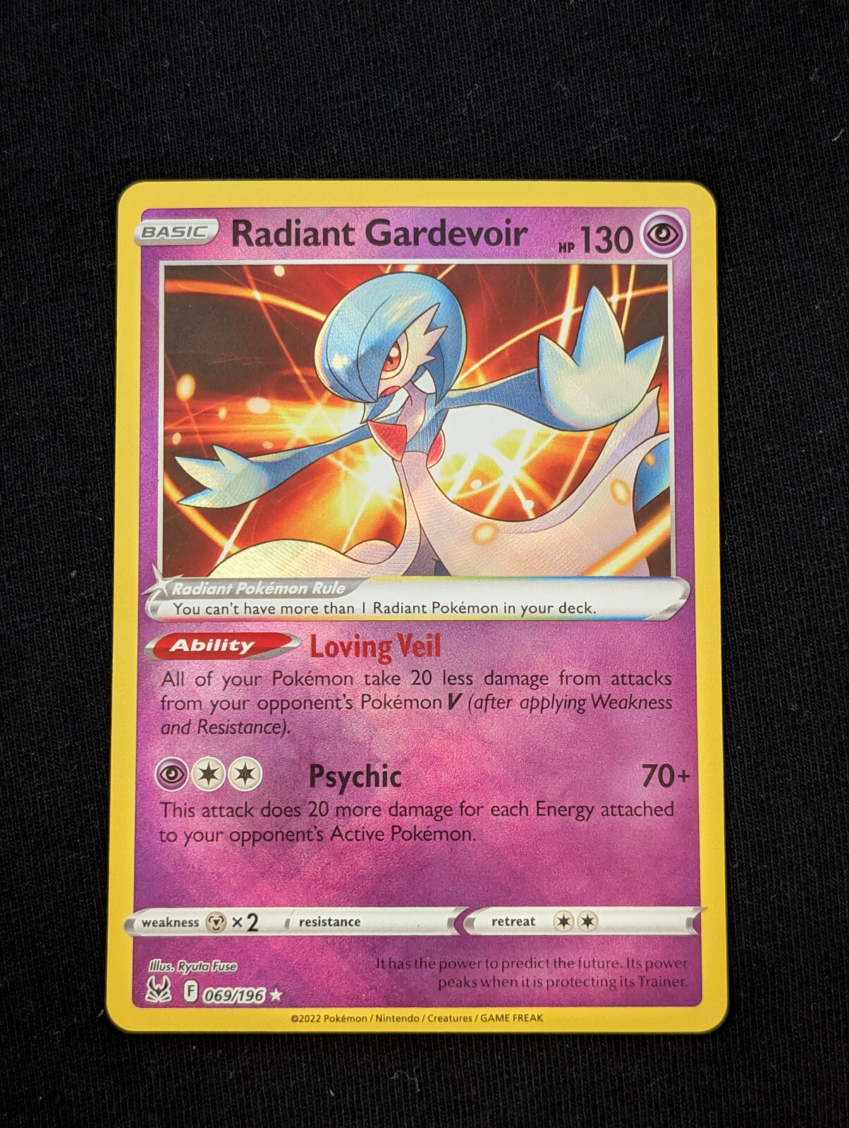 Radiant Gardevoir 069/196 - SWSH: Lost Origin Radiant Rare - Pokémon TCG (NM)