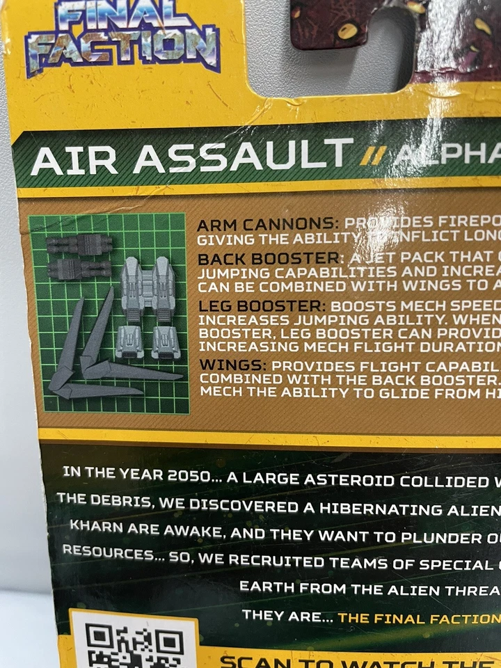 Final Faction - Alpha Team 1 - Paquete de armas mecánicas - Asalto aéreo - NUEVO Foto 3 de 3