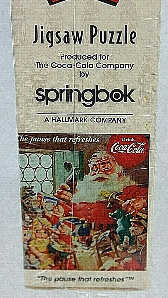 SPRINGBOK Christmas Coca Cola Santa 1000pc Puzzle The Pause That Refreshes NEW - Image 2 of 4