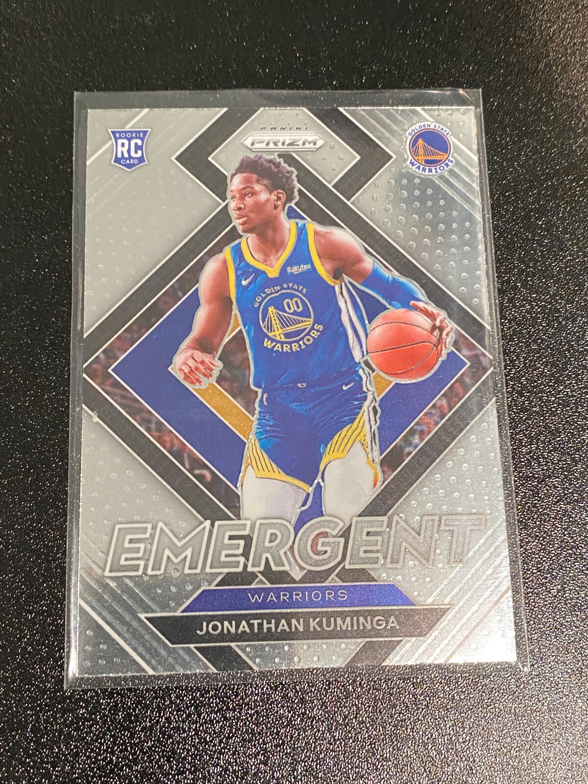 2021-22 Prizm Basketball Jonathan Kuminga Emergent Rookie/RC #5 Warriors