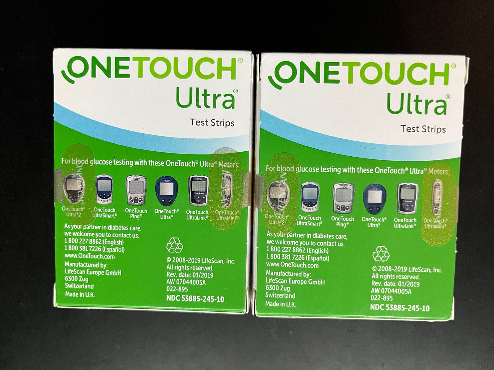 One Touch Ultra Glucose Blood Test Strips 200 Count; Exp Sept 30th
