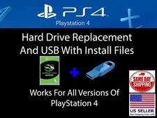 PS4 Replacement Internal 1TB 2.5" Hard Drive with USB DIY Sony PlayStation 4