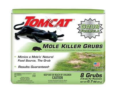 Tomcat Mole Killer Grubs, 8 Pack