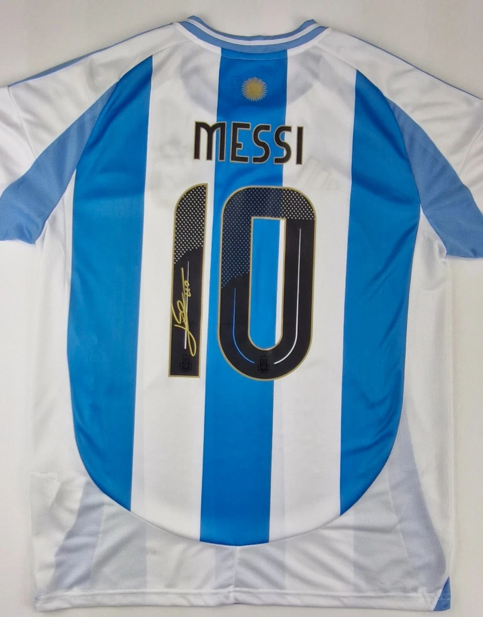 Maillot Argentine No Match Worn Shirt Autographié Jersey Messi Signé COA