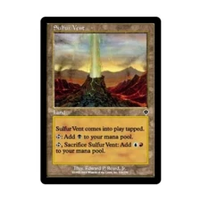 WOTC MtG Invasion Sulfur Vent (C) (Foil) VG