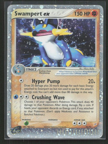 Swampert ex 95/95 Holofoil HP UR Hikaru Koike EX Team Magma vs Team Aqua