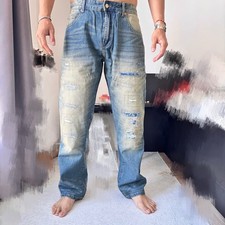 RRL Ralph Lauren vintage washed damaged vintage stitching jeans/w34 neu
