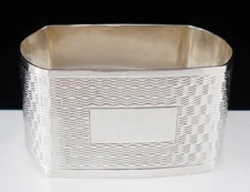 Sterling Silver Napkin Ring, Emile Viner, Sheffield 1961