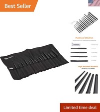 16-piece Chrome Vanadium Steel Punch And Chisel Set With Storage Pouch Cold ... 16-piece Chrome Vanadium Steel Punch And Chisel Set With Storage Pouch Cold ...