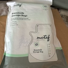 Motif Medical Breastmilk Storage Bags 100 8 oz Single Use Bags Lot Of 3 300