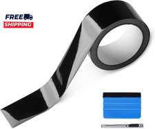 Free Tool Kit High Gloss Vinyl Wrap Kit For Black Out Chrome Delete Window Trim