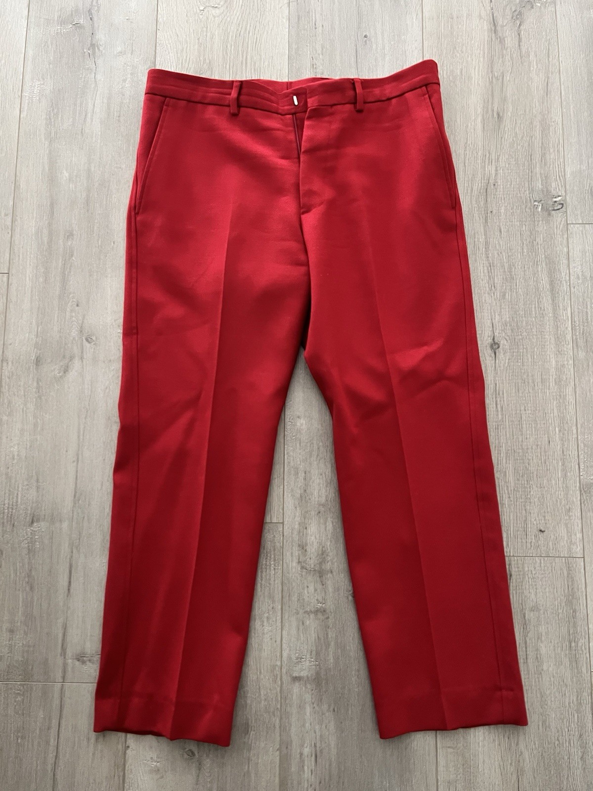 Paul Smith Wool Red Pants Men's Size 32 Made In Italy