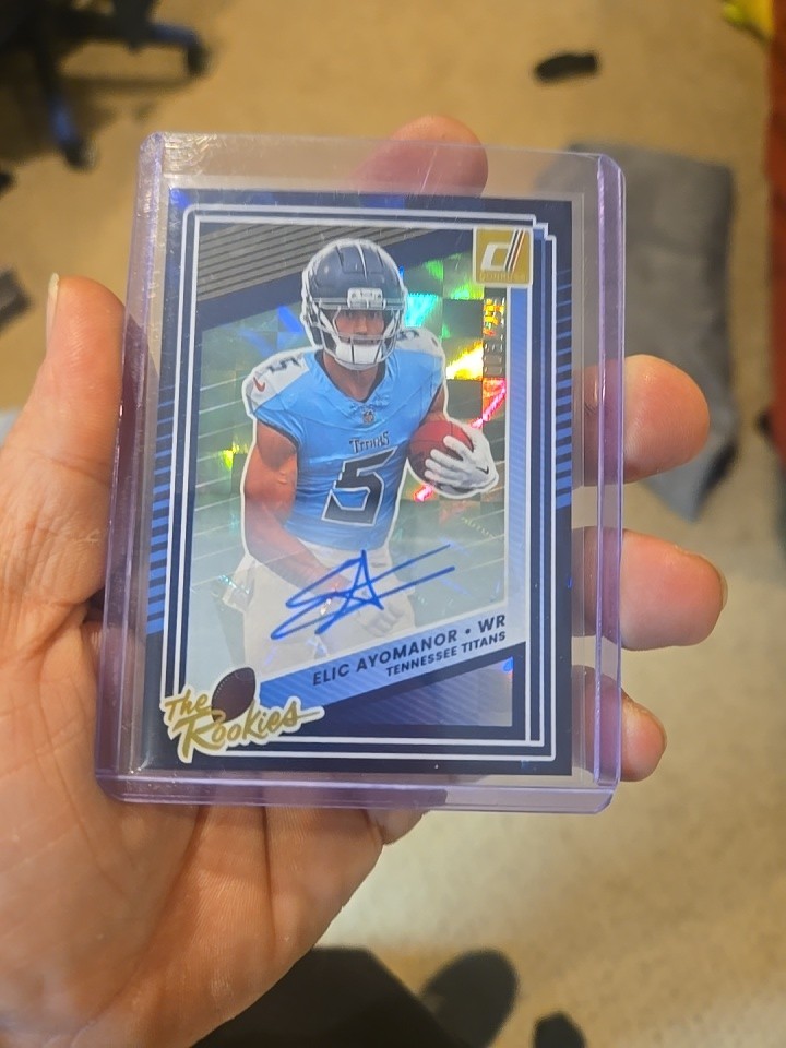 ELIC AYOMANOR 2025 Donruss The Rookies #37 Rookie RC Autograph Auto #201 003/299