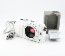 Olympus PEN E-PL6 White Mirrorless Camera Body w/ Charger Tested Working
