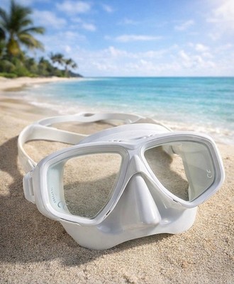 Tauchermaske weiß APNEA Maldives