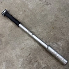 Vintage Zefal HP Road Bike Frame Pump Silver Schrader Valve 18" made in France