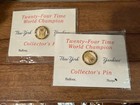 2-New York Yankees Twenty-Four Time World Champion Collector's Pin NIP — photo 1