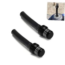 2PCS Breather Hose Gas Fuel Tank Cap Vent, CNC Tank Valve Vent Tube with Black